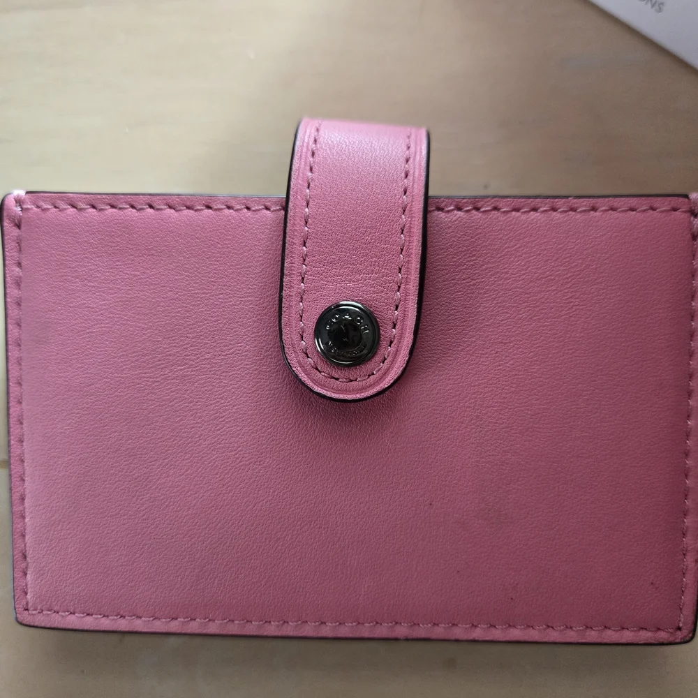 Coach Vibrant Pink Leather Hobo Bag With Wallet And Dinosaur Coin Purse - Picture 2 of 7